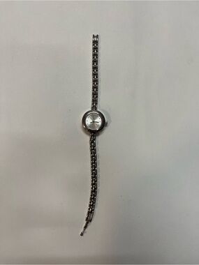 Silver Round Face Bracelet Watch - Silver